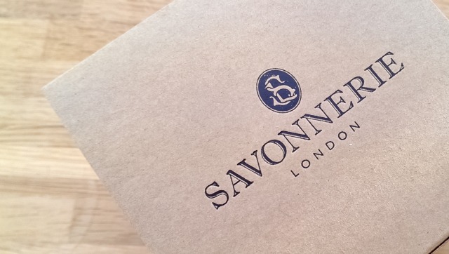 Beautiful embossing on the Savonnerie packaging