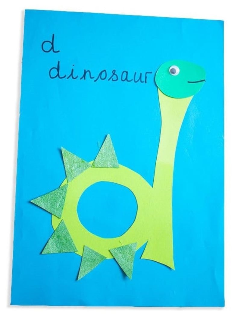 lowercase d is for dinosaur craft.