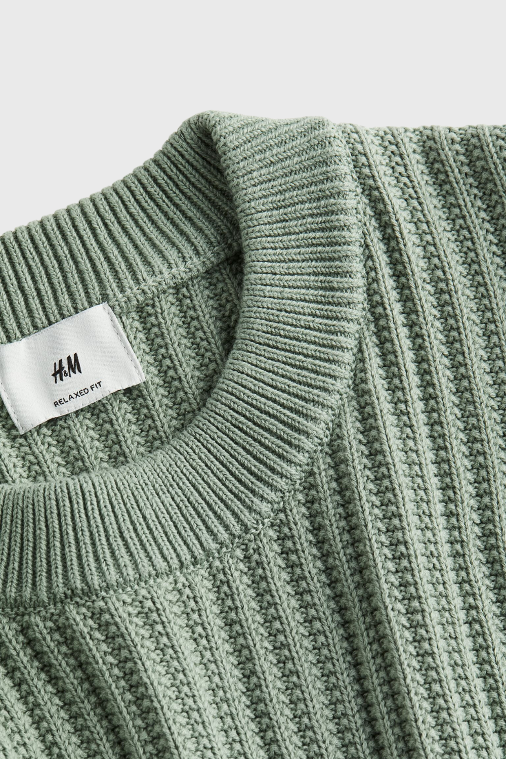 relaxed fit rib-knit sweater