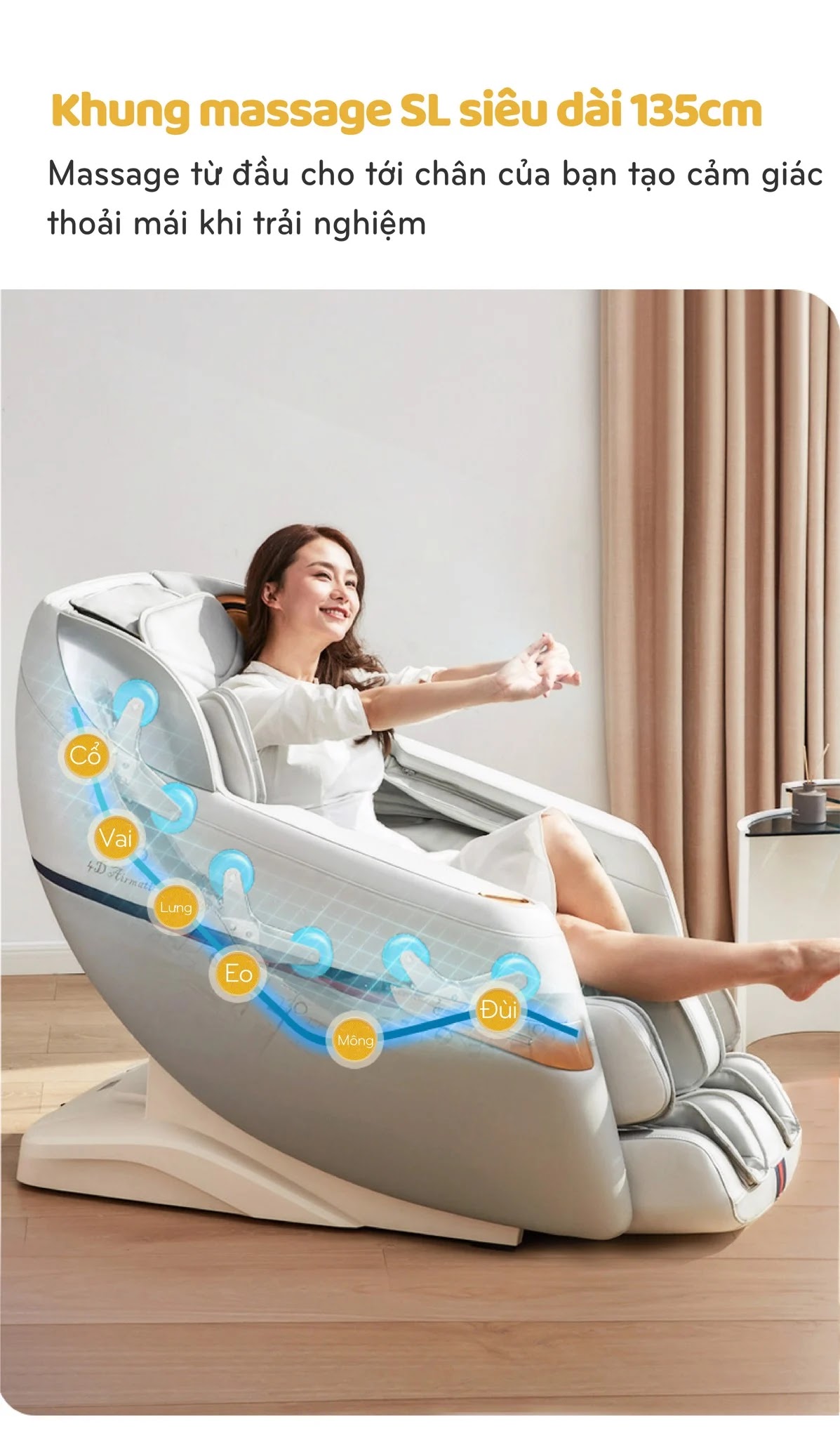 GHẾ MASSAGE OKINAWA OS - 950