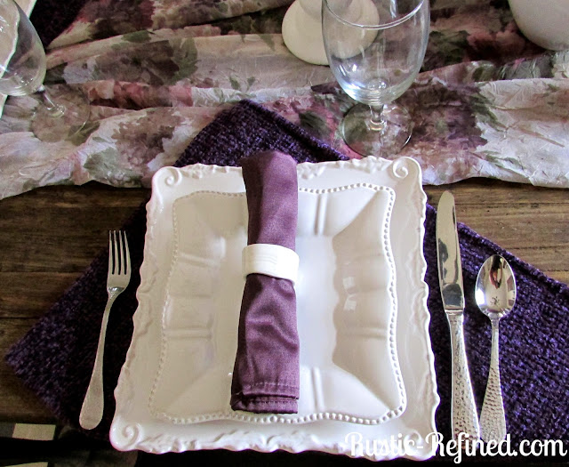 Purple Pinch Tuesday Tablescape