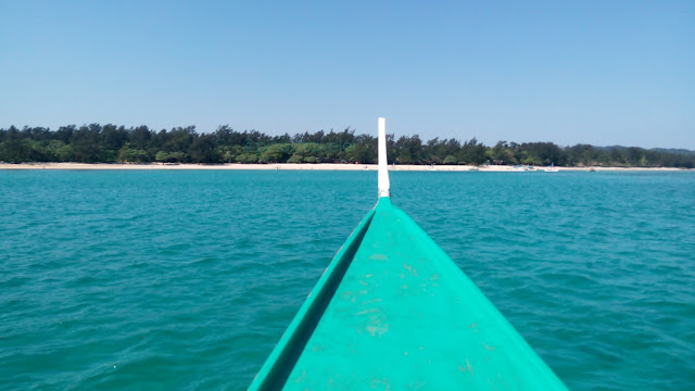 boat approach to Anguib Beach Sta. Ana Cagayan