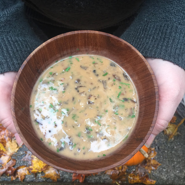 mushroom rice soup