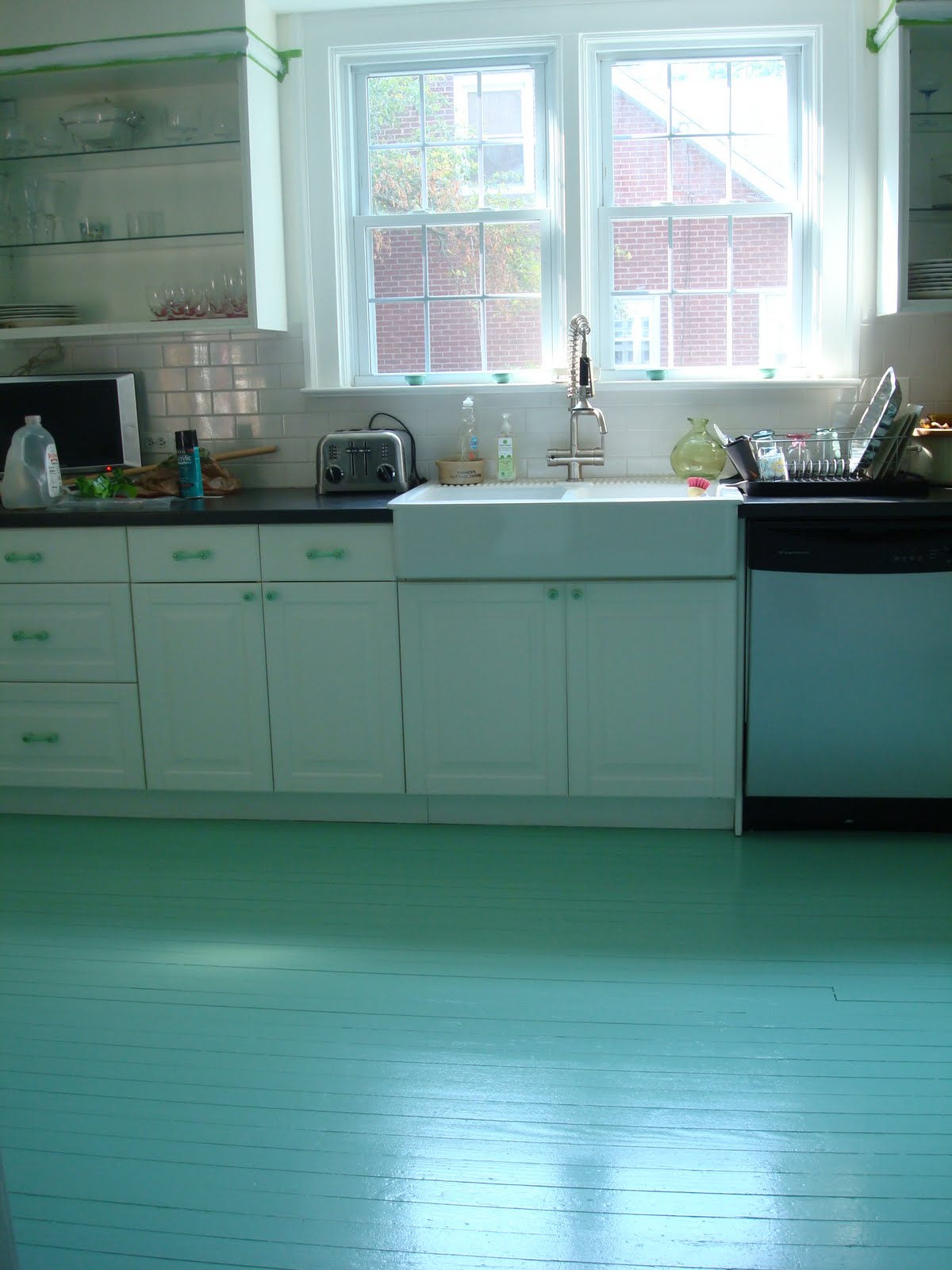 DIY: Painted Kitchen Floor for $50! - Showit Blog