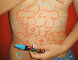 Graffiti BUbble in Stomach