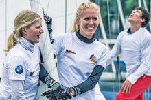 J/70 German women sailing teams in Hamburg, Germany