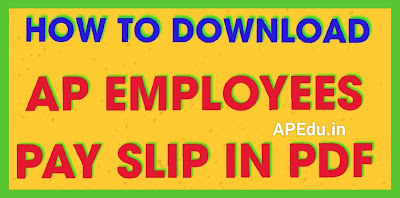 HOW TO DOWNLOAD AP EMPLOYEES PAY SLIP IN PDF – PAY SLIP OFFICIAL LINK