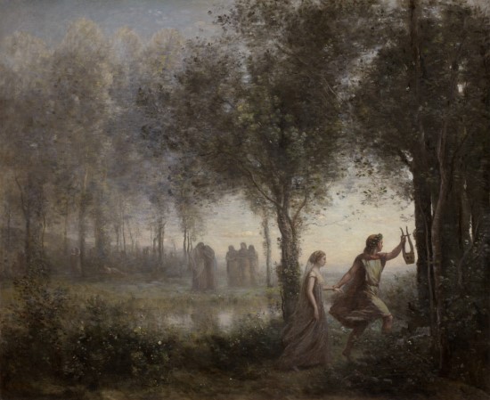 Corot -Orfeo guiando a Eurídice desde los infiernos - 1861