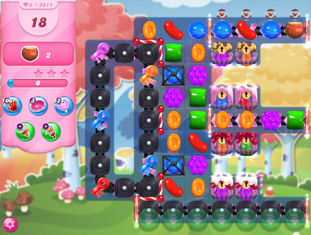 Candy Crush Saga level 3811