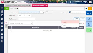 Cara Input Penerimaan Barang di Accurate Online