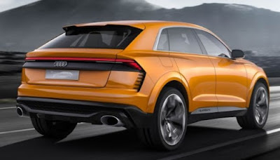 Audi Repaints Q8 Concept Krypton Orange, Makes It 476 -HP Twin-Turbo V-6 Hybrid Powertrain