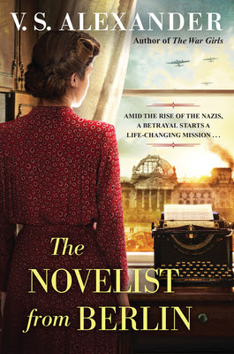 book cover of historical fiction novel The Novelist from Berlin by VS Alexander