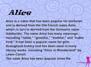 meaning of the name "Alice"