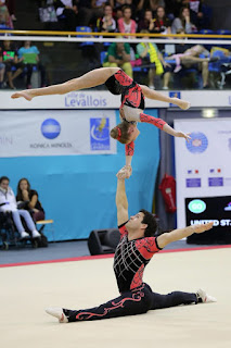 balance element in acrobatics gymnastics