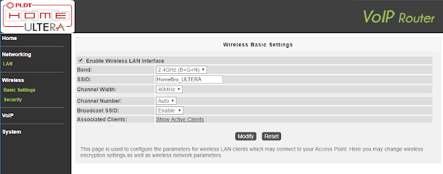 Change PLDT Ultera SSID WiFi Name