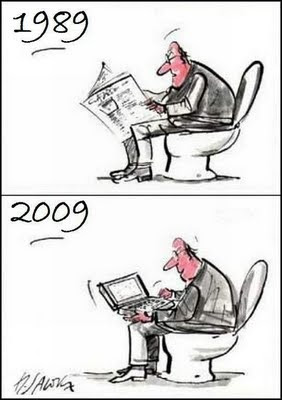 toon-man-reading-newspaper-using-laptop