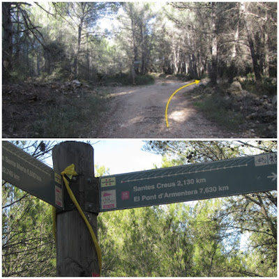 Prenafeta a Santes Creus GR-175 Ruta del Cister, camí de les Planes al Pont