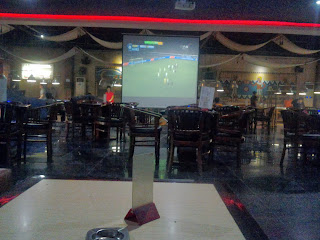 Cafe with Big Screen