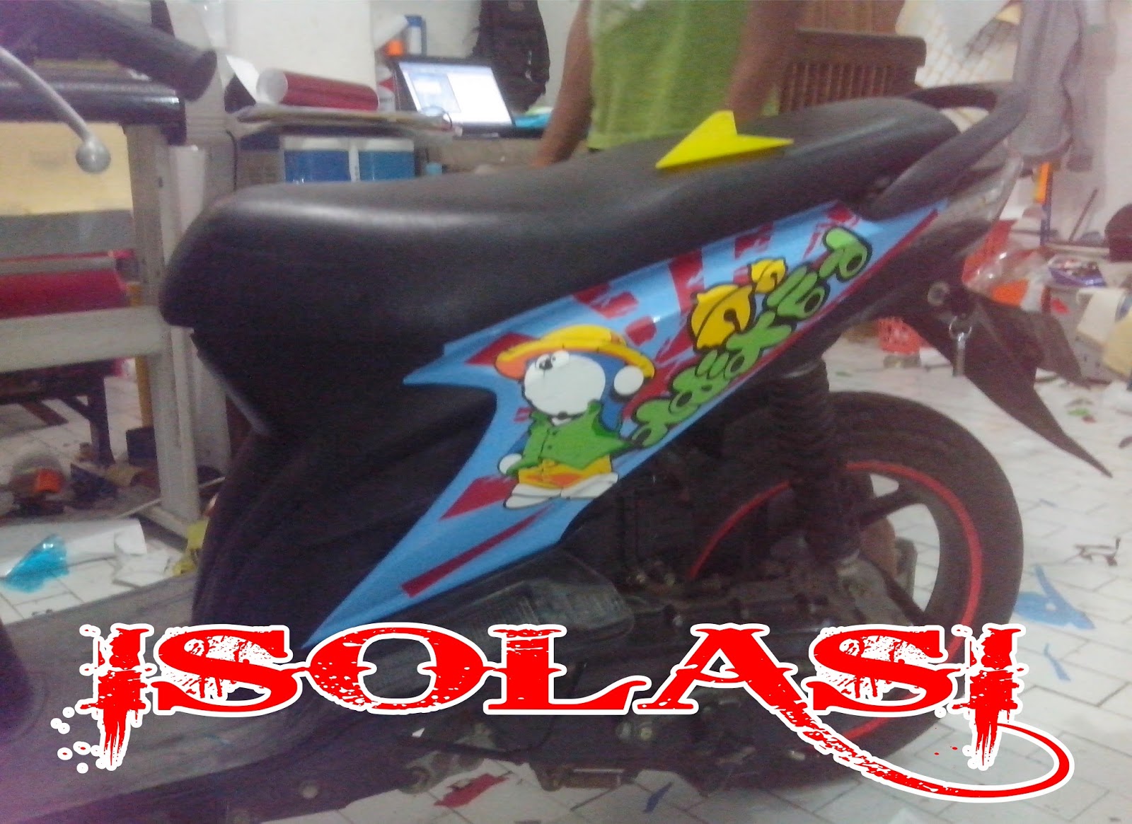  Gambar  Stiker  Motor  Beat  Doraemon