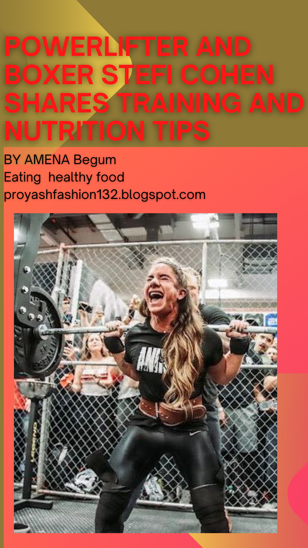 Powerlifter And Boxer Stefi Cohen Shares Training And Nutrition Tips