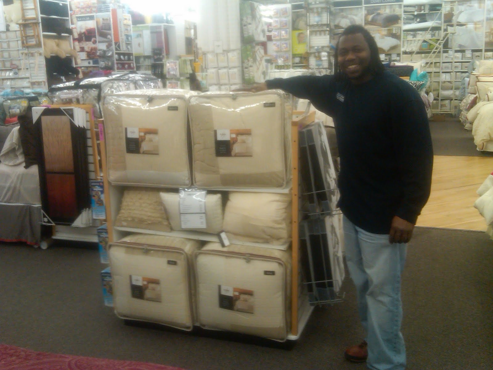 bed bath and beyond s derrick henderson proudly stands in front of his ...