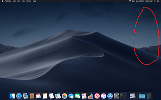 Mojave with hidden desktop