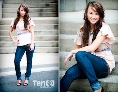 A well fitting black dress is also must for a senior photo shoot.