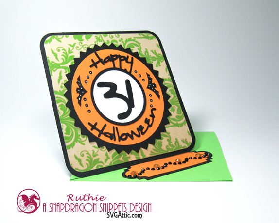 SnapDragon Snippets  - Halloween 31 Twisted Easel Card - Ruthie Lopez 3