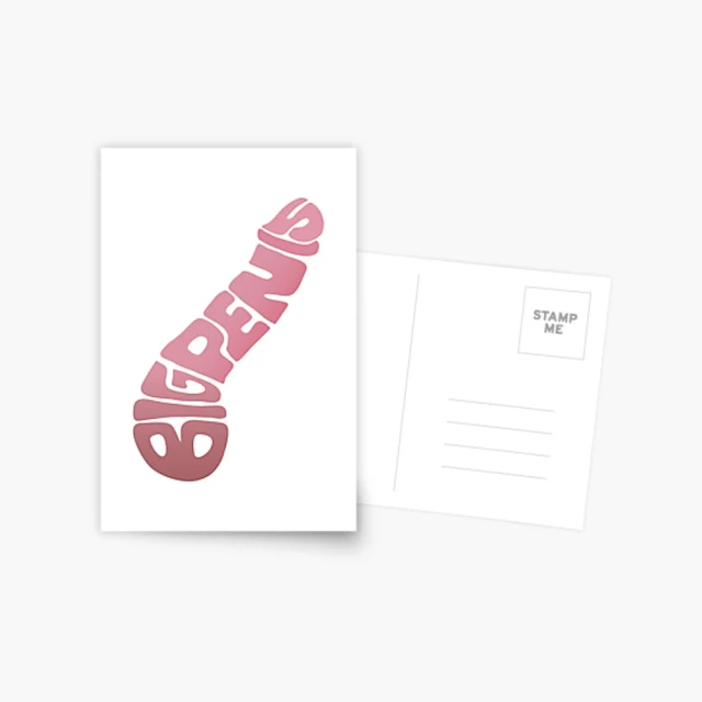 Penis art postcard