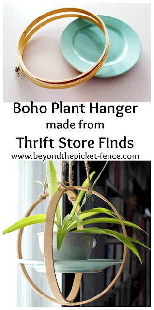 Boho Plant Hanger DIY from Thrift Store Finds