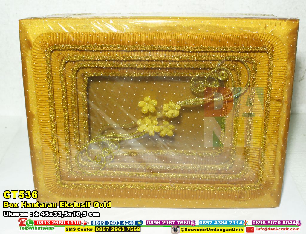 Box Hantaran Ekslusif Gold  Souvenir Pernikahan