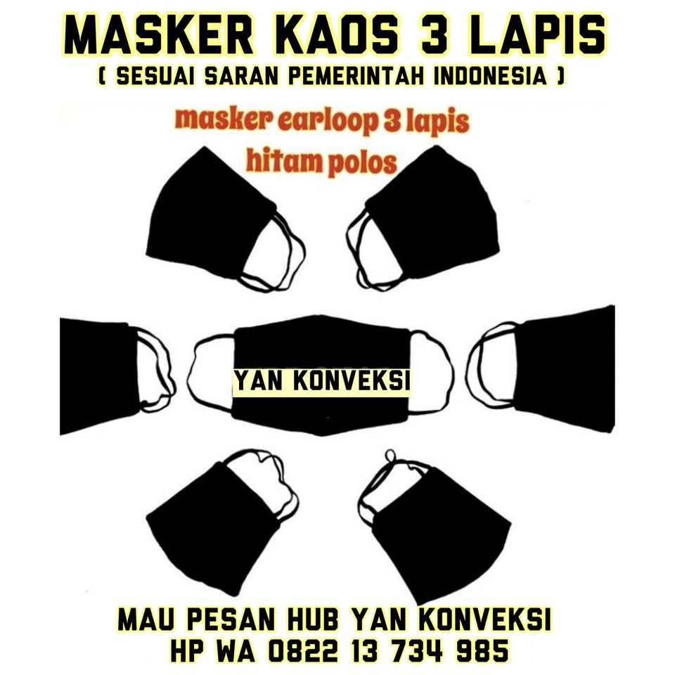 Masker Kain Kaos 3 LapiS