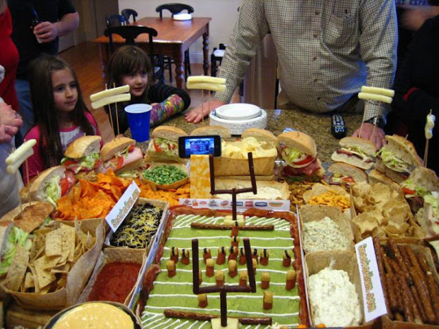 Football Stadiums Food Sculptures