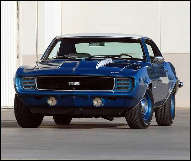 1969 Camaro RS SS buyers could choose from five V8 engines ranging from 350