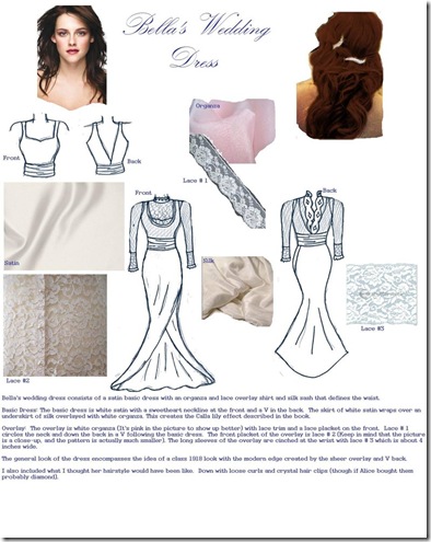 kristen stewart bella wedding dress. Sallie Henshaw Bella Swan