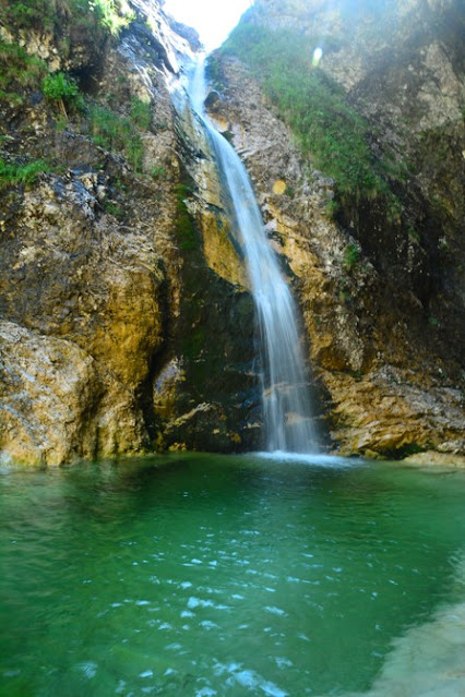 Vodopády Suhi potok v Triglavu.