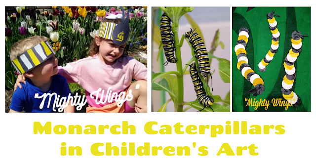 Children's Art for Monarch Butterfly Caterpillars
