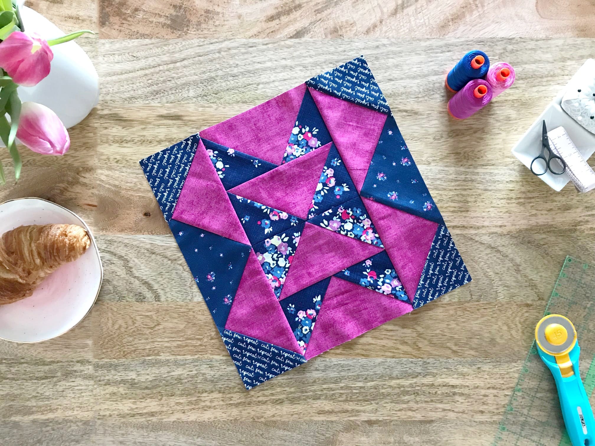 Time Lapse Quilt Block Pattern