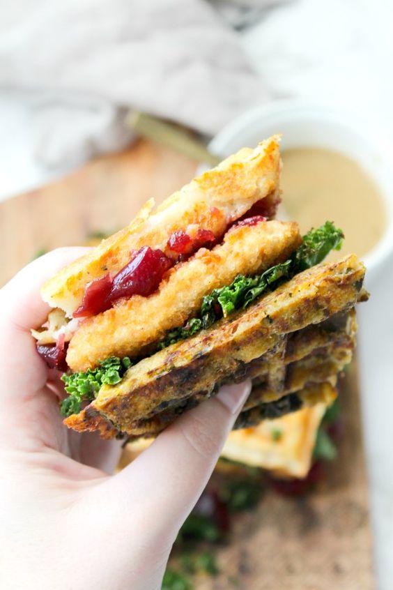 Put your leftovers to good use and make these Vegan Thanksgiving Leftover Waffle Sandwiches. The ultimate Thanksgiving meal that is totally drool worthy.