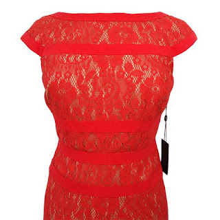 Coral Lace Shift Dress 2013 2