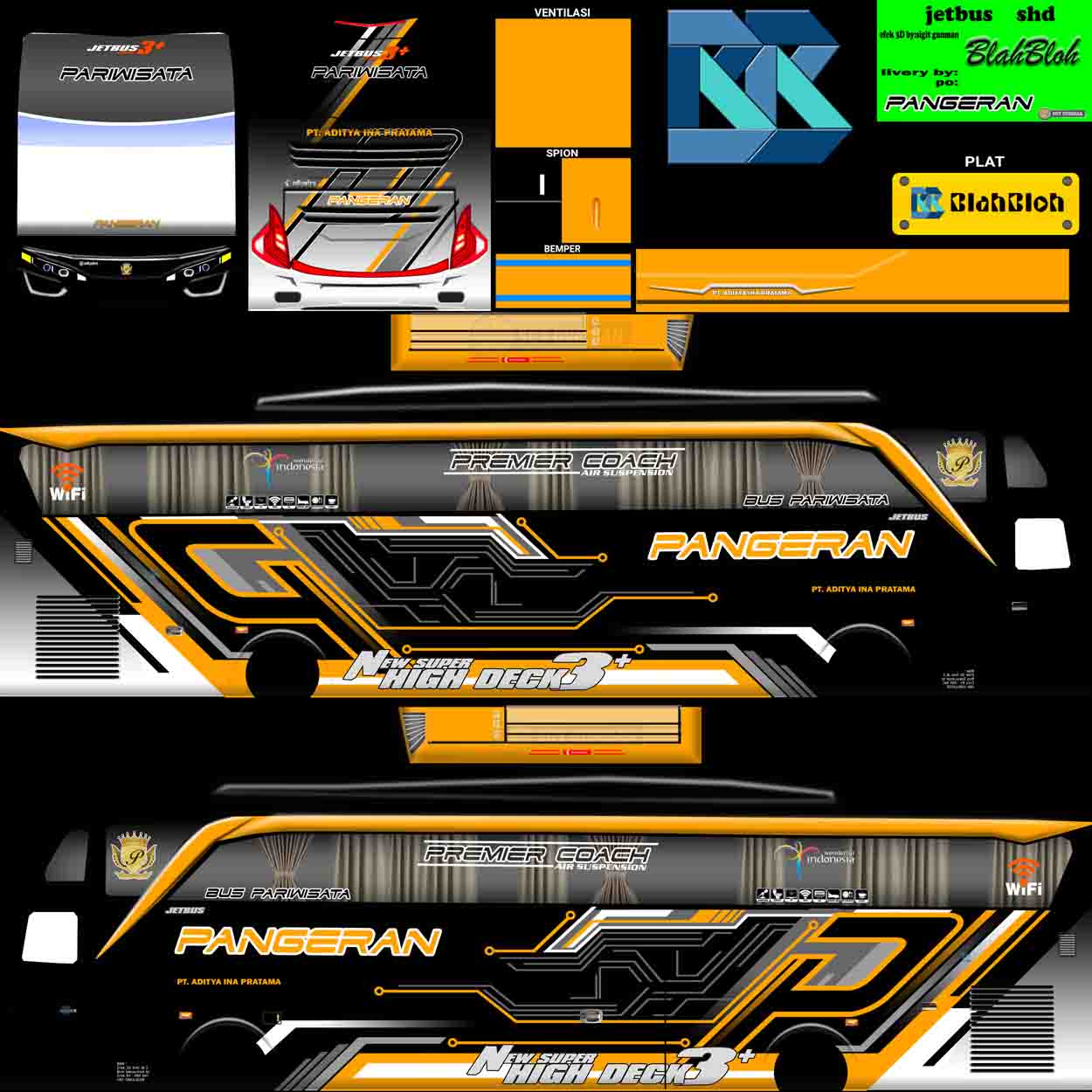 livery pangeran orange