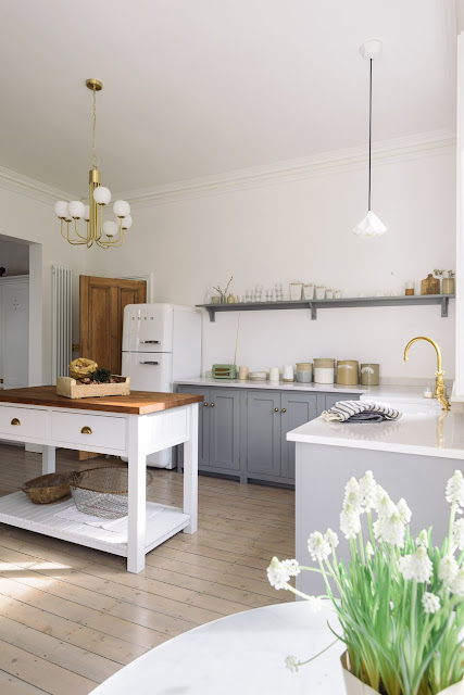 A beautiful English country kitchen in Nottingham by deVol - found on Hello Lovely Studio