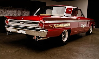 1963 Ford Fairlane 500 Thunderbolt Burgundy Color Re-Modified Rear