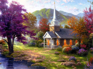 Lukisan Pemandangan Indah Oleh Thomas Kinkade