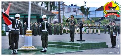 Danrem 032/Wbr Brigjen TNI Mirza Agus sip, Pimpin Upacara Pringatan Hari Lahir Pancasila 