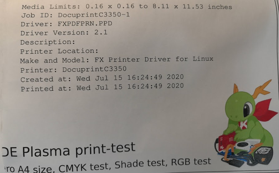 Docuprint C3350でテストページだけが印刷できない問題 P Q