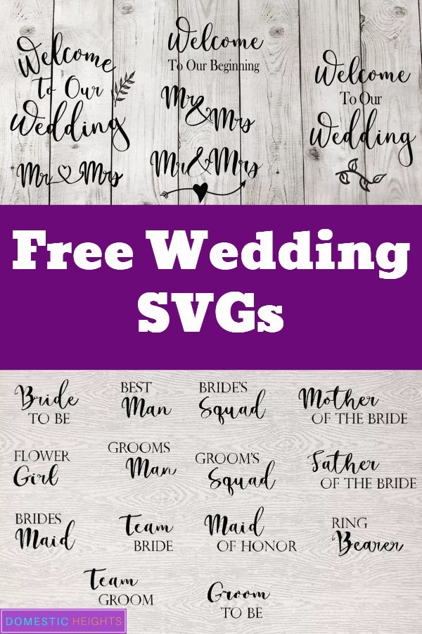 Download Free Wedding Svgs