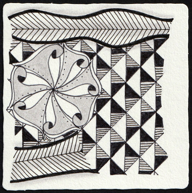 zentangle art from Alice Hendon, The Creator's Leaf