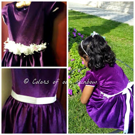 DIY Purple frock 2 @colorsofourrainbow