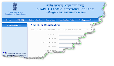 BARC Trainee Recruitment 2013 Online Form